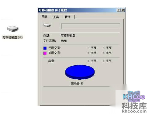 首先看看手机储存盘的属性