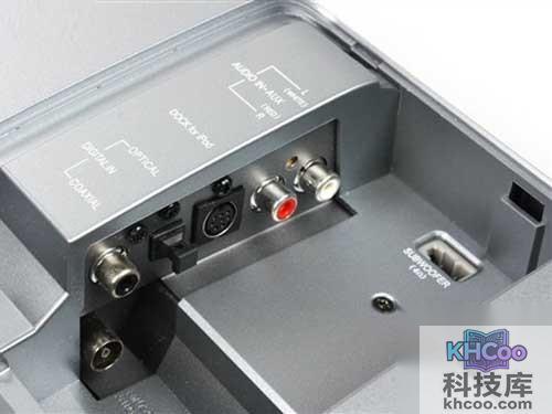 飞利浦HTS9140回音壁音响背部的各种音频接口