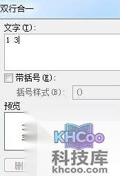 Word2010中怎样创建双行合一3