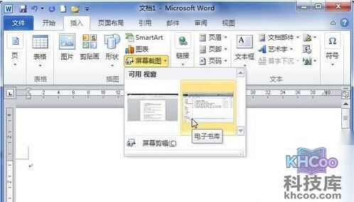 Word用屏幕截图在文档中插入图片3