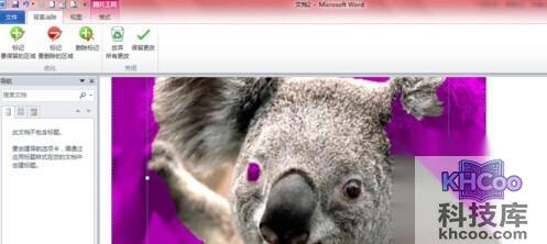 Word2010如何去除图片背景