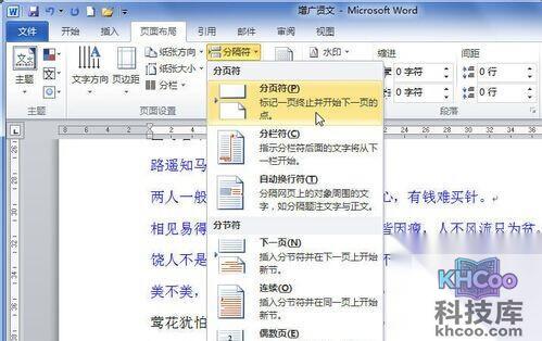 Word2010如何插入分页符4