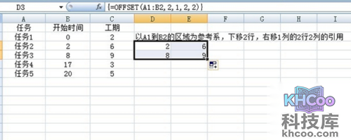 offset函数的使用方法