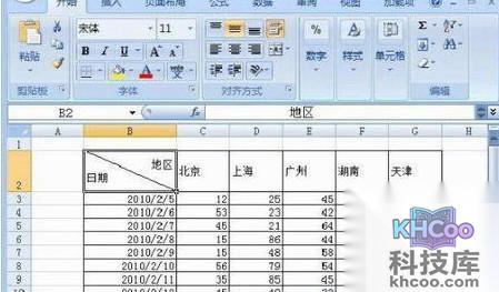 Excel斜线表头怎么做10