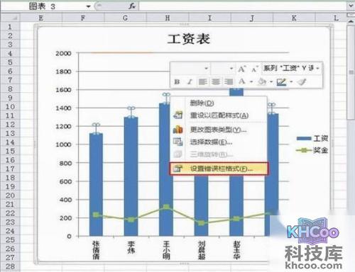 Excel2010怎么显示误差线2