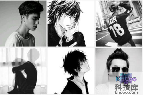 qq头像黑白男生?