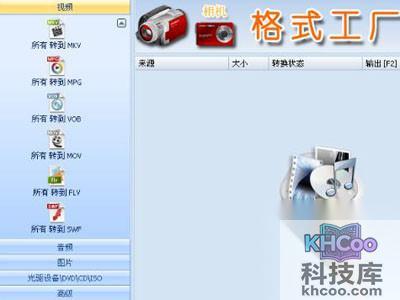 格式工厂软件界面图