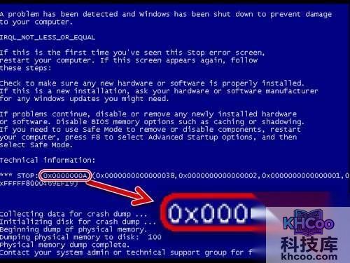 蓝屏代码大全0x00000064