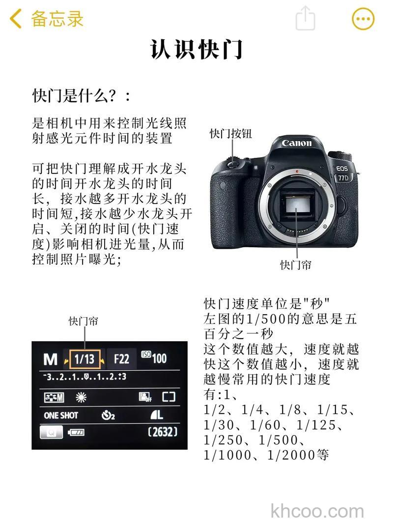 什么是快门 什么是互易律【详细介绍】