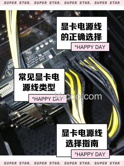 显卡怎么接电源线
