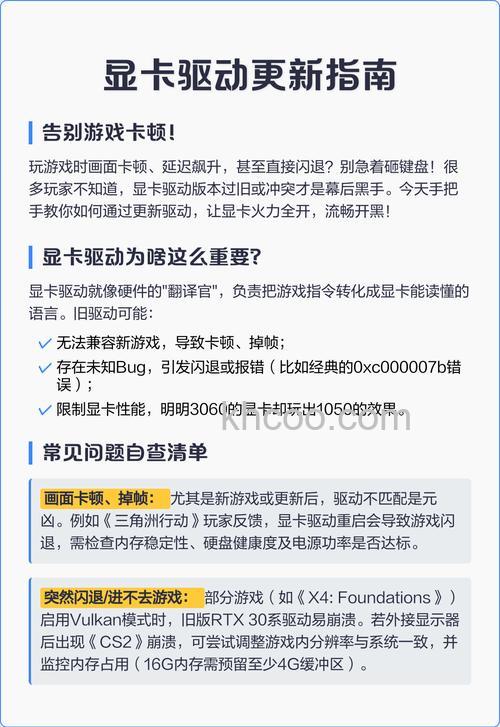 更新显卡驱动有什么用 更新显卡驱动作用介绍