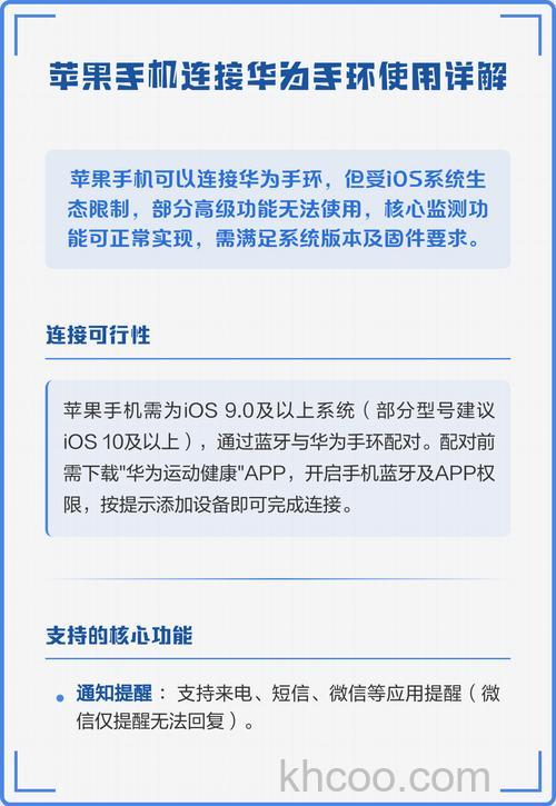 华为手环6可以连接苹果手机吗-怎么连接iPhone