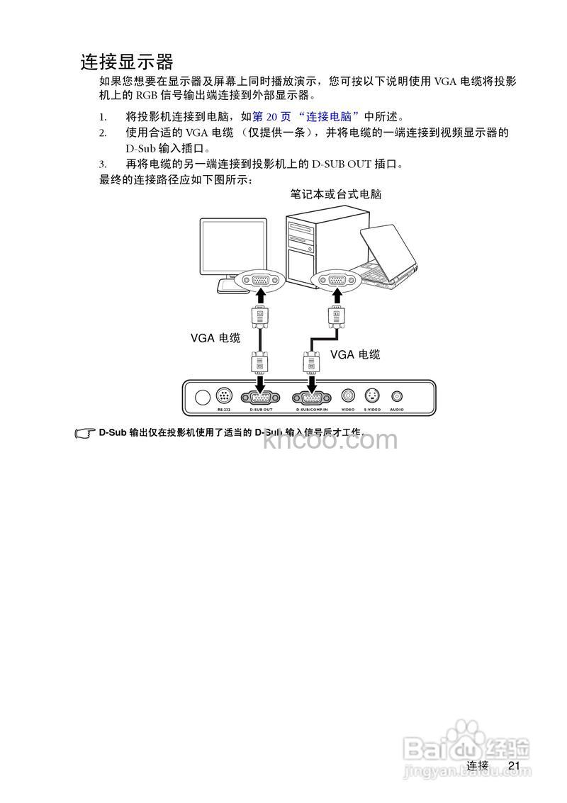 明基投影仪怎么连接电脑 明基投影仪连接电脑方法【教程】