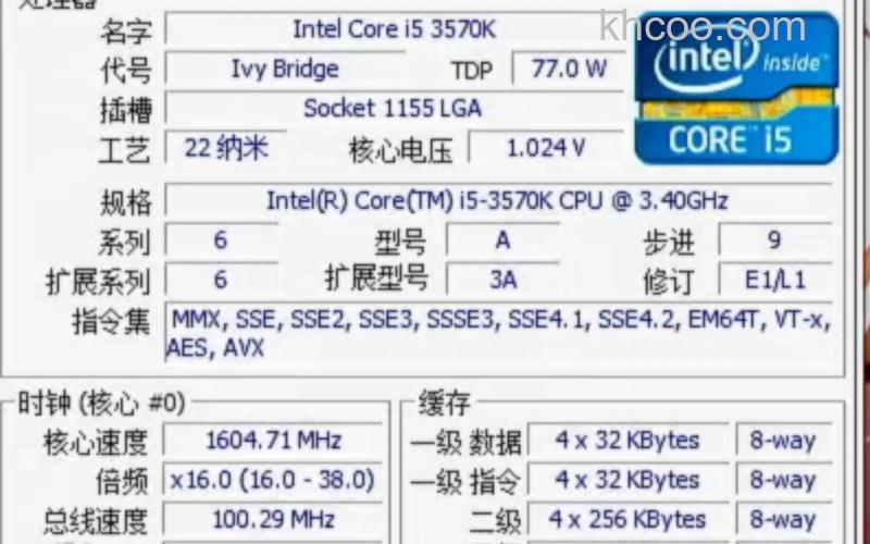 酷睿i5 3570K支持什么技术