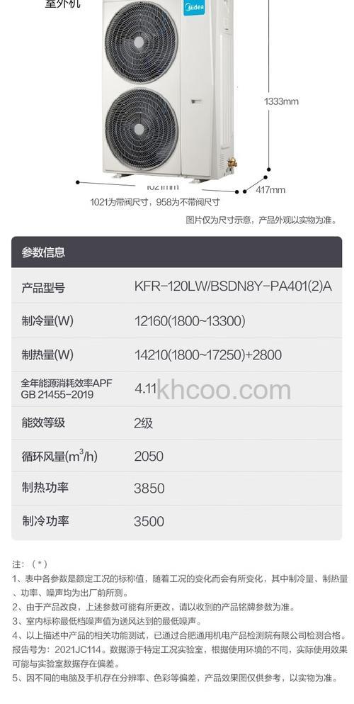 5匹美的空调外机尺寸是多少 5匹美的空调外机尺寸介绍【详解】