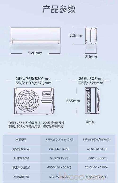 美的空调多大的尺寸适合你的空间 美的空调尺寸建议【详解】