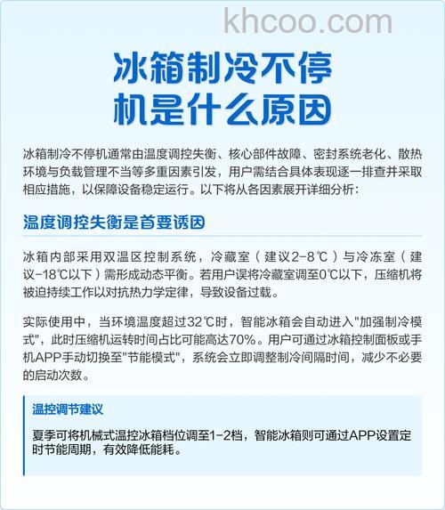 冰箱持续工作不停是什么原因 冰箱持续工作不停原因分析【详解】
