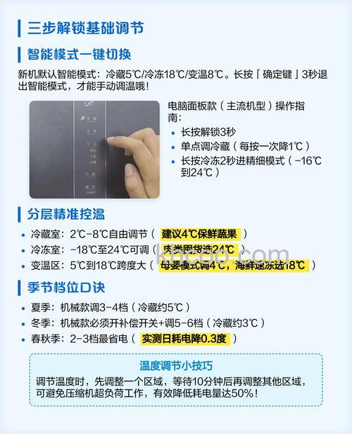 美菱冰箱怎么调温度冷冻和冷藏智能化