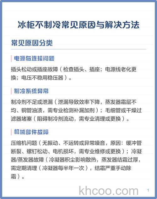 冰柜长时间不使用导致开机后不制冷的原因【解决方法】