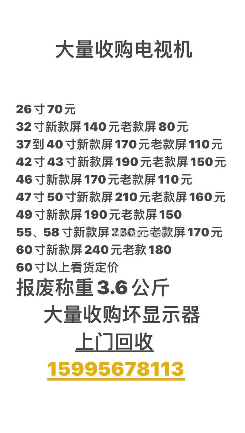 关于二手电视机价格的那些事【详解】