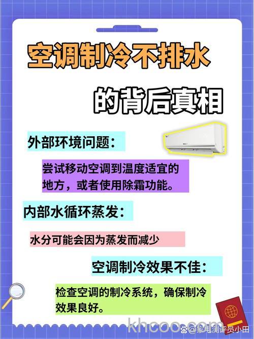 空调有冷风但是不出水怎么办 空调有冷风但是不出水原因及解决办法【详解】