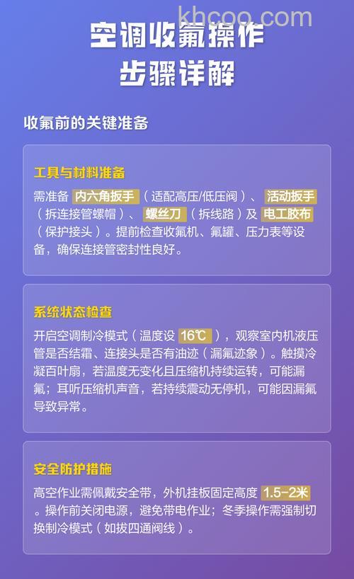 空调收氟的操作流程 空调收氟注意事项【详解】