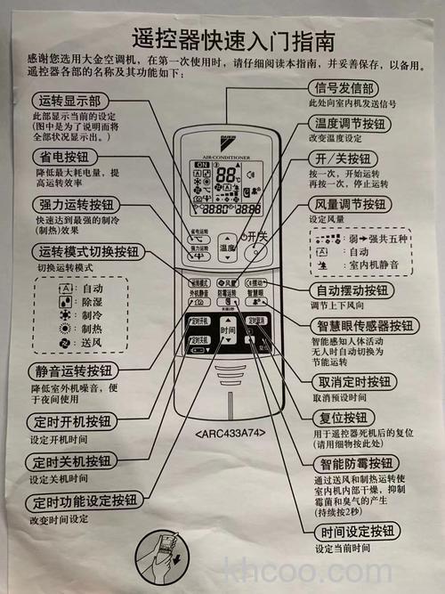 大金空调按键的使用方法和功能特点【详解】