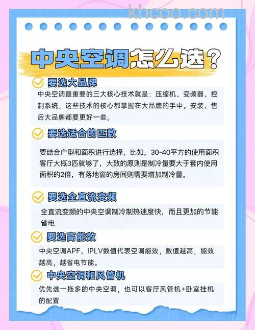 如何选购中央空调 选购中央空调的要点【详解】