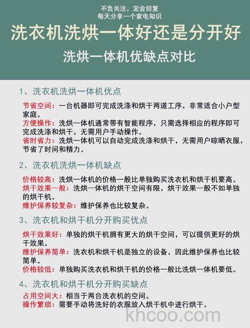 烘干一体机与分开机如何选择 烘干一体机与分开机选择方法【详解】