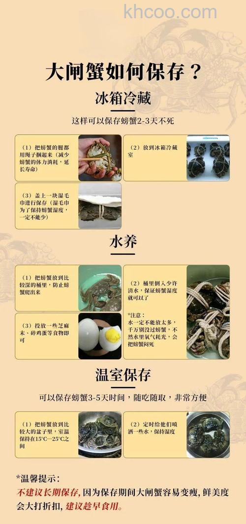 如何将螃蟹放入冰箱冷藏保存 将螃蟹放入冰箱冷藏保存方法【详解】