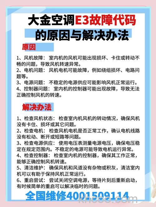 格力空调e3是什么故障 格力空调e3故障解决方法【详解】