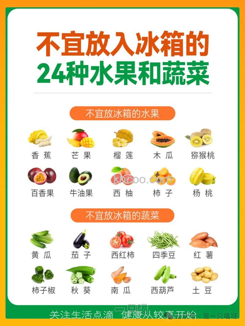 哪些食物不适合放冰箱【详解】