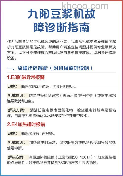 豆浆机有哪些故障 如何检测豆浆机故障【介绍】