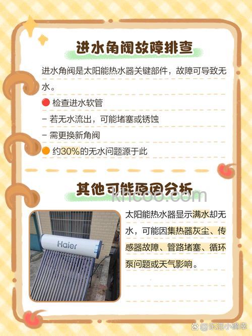 太阳能显示水满但一会就显示没水是什么原因【详解】