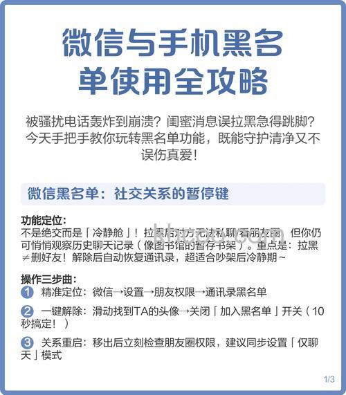 飞信黑名单的用途是什么