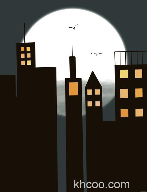 PS怎么绘制扁平夜景房屋插画 PS绘制扁平夜景房屋插画方法【详解】