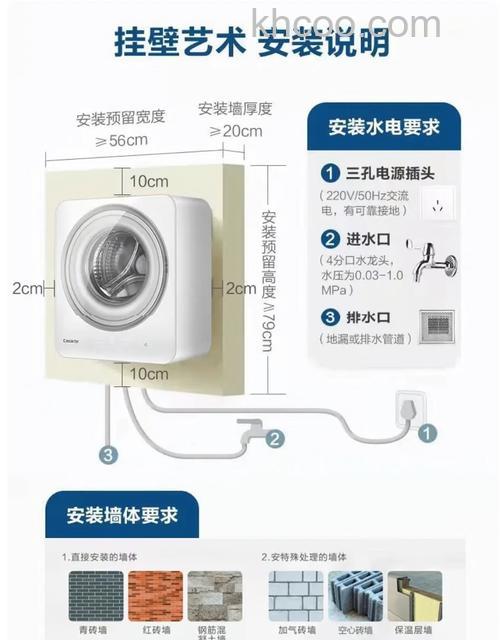 挂壁式洗衣机好用吗 挂壁式洗衣机怎样安装【详解】