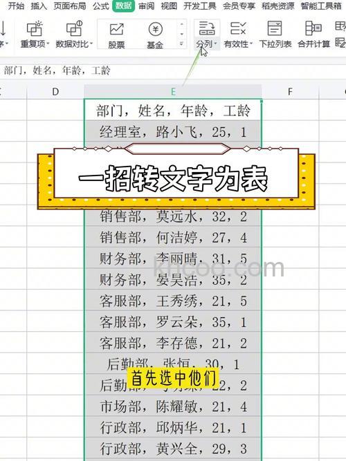 wps2016文本如何快速转换成表格 WPS2016文本快速转换成表格的方法