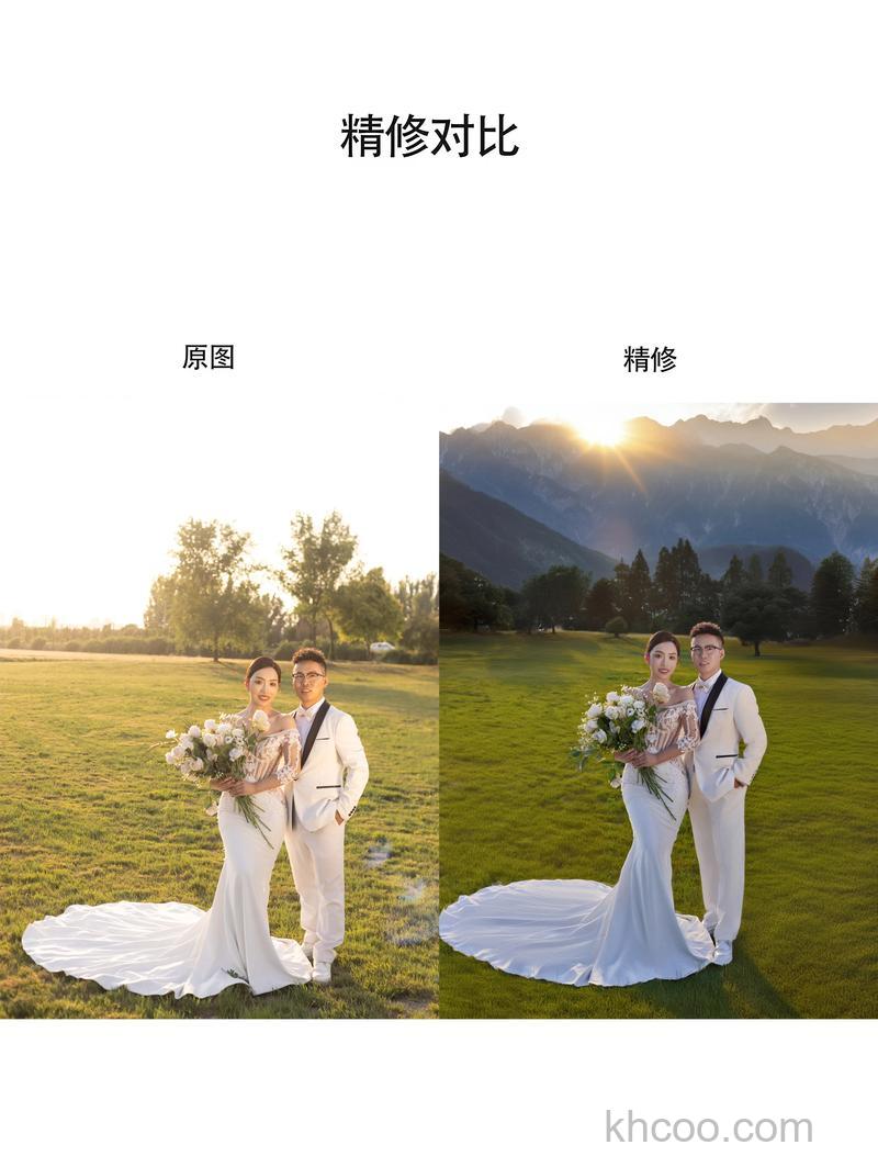 PS怎么精修婚纱照 怎么将婚纱照处理成清新淡雅色调【详解】