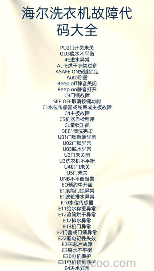 洗衣机不启动是什么原因 洗衣机常见故障介绍【详解】