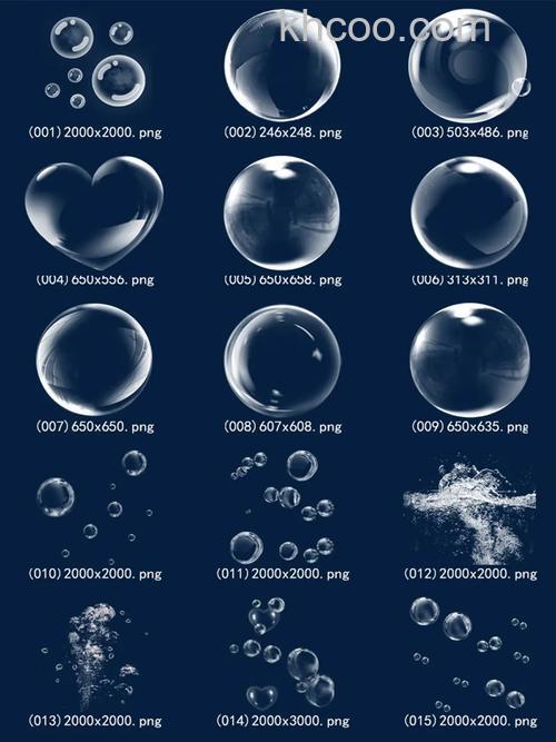 ps制作漂亮的水晶泡泡