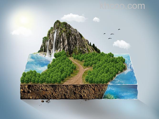 PS如何制作一个超漂亮的风景立方体