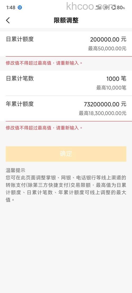 支付宝中国银行信用卡快捷支付的限额是多少