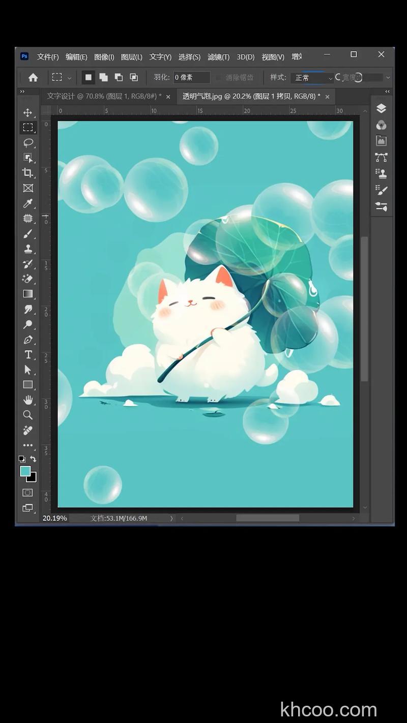 PS如何制作漂亮的小气泡