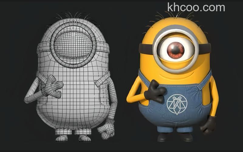 怎么结合PS绘制精致的3D小黄人