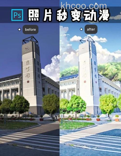 PS怎么将三次元图片变成二次元世界