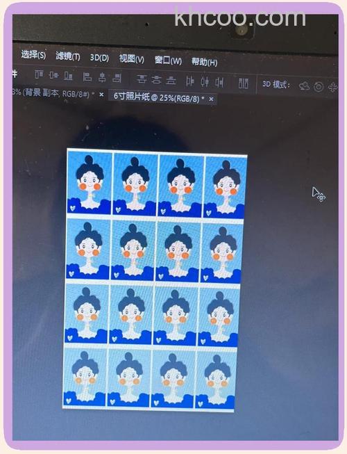 请教如何用word排版一寸照片，用6寸照片纸打印？