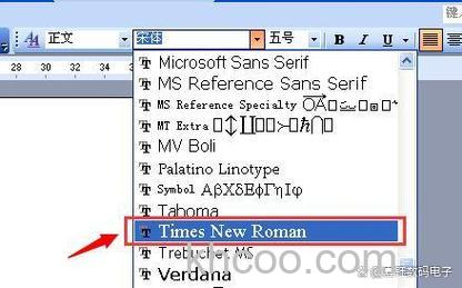word中新罗马字体如何找到