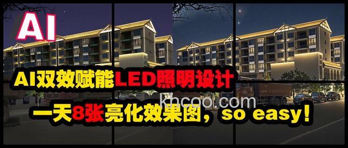 怎么用Photoshop给模型添加夜景的专业贴图