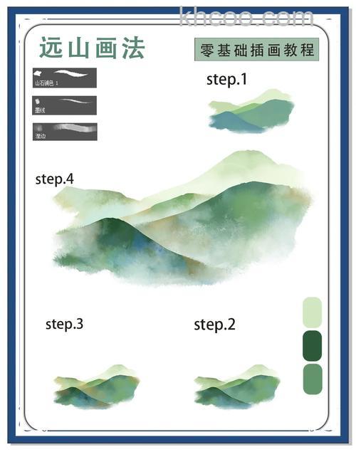 photoshop如何设计不同程度的山峰效果图